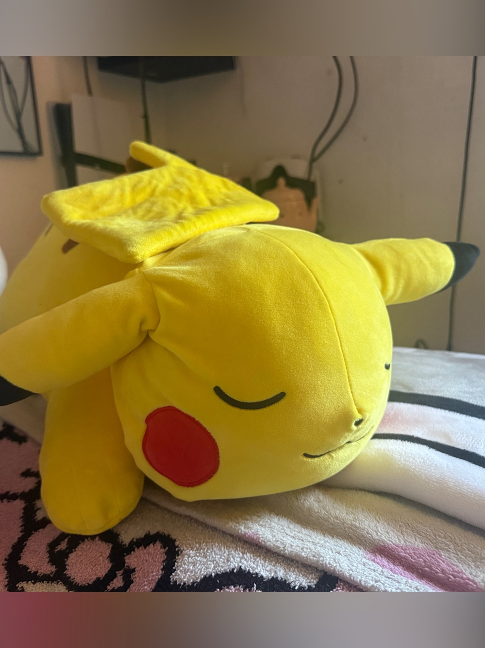 Pokemon Yellow Pikachu Plush with Pink Cheeks